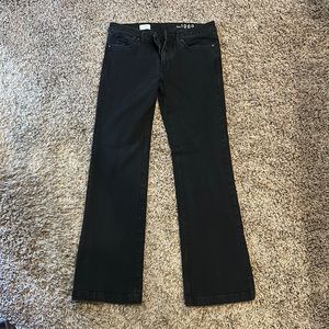 Gap 1969 black denim, Long and Lean, size 28/6